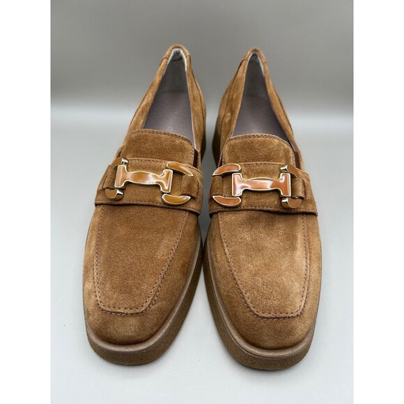 Ron White Hoda Women's Suede, Loafers HorseBit Buckle Cognac Size 40 (9) - Picture 2 of 12